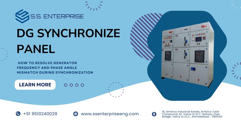 How to Resolve Generator Frequency and Phase Angle Mismatch During Synchronization