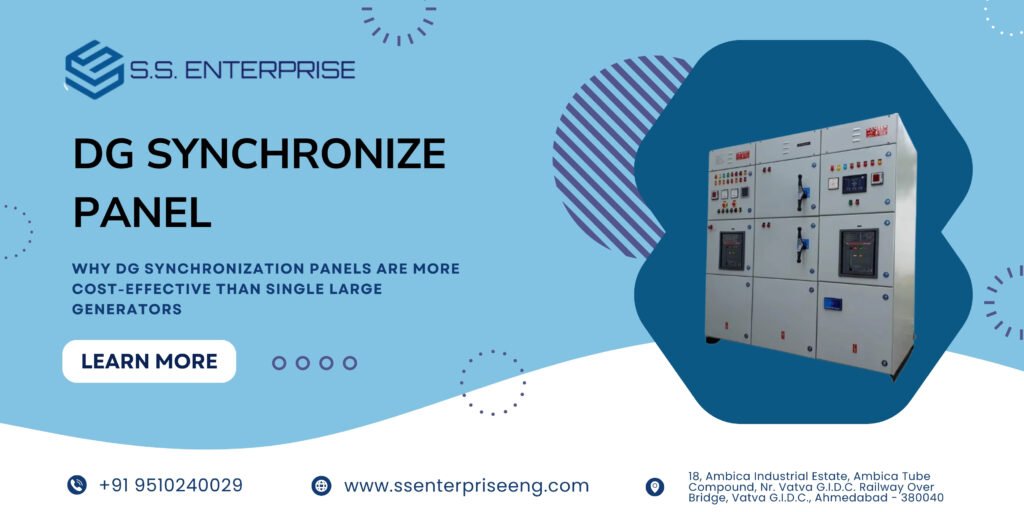 Why DG Synchronization Panels Are More Cost-Effective Than Single Large Generators
